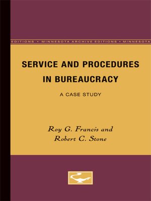 cover image of Service and Procedures in Bureaucracy